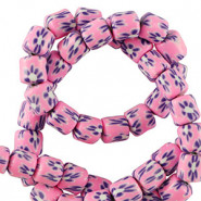 Polymeer kralen 6mm - Taffy pink